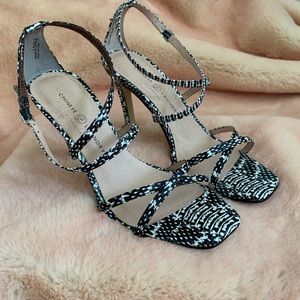 Chinese Laundry Joni Strappy Snake Heels Size 9.5
